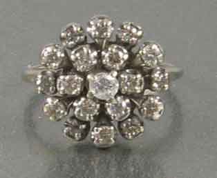 Diamond Pin Cushion Ring