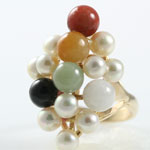 Mings Pearl Jade Ring