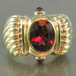 Yurman Tourmaline Gold Ring
