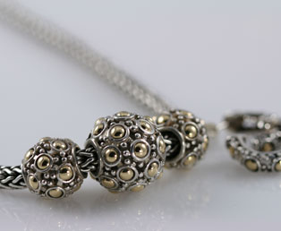 John Hardy Silver Gold Set