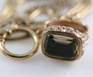 Antique Watch Fob Chain