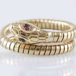 1920s Gold Snake Ring