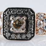 Vintage Levian Chocolate Diamond Ring