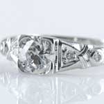 Ladies Estate Platinum Engagement Ring