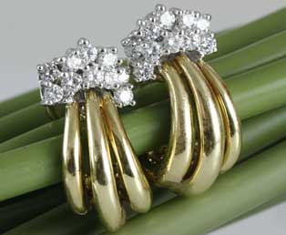 Vintage Diamond Earrings