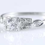 Estate European Diamond Engagement Ring