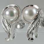 Mikimoto Pearl Sterling Earrings