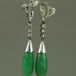 Jade Art Deco Earrings