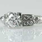 Platinum Antique Wedding Ring