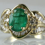 Emerald Diamond Gold Ring