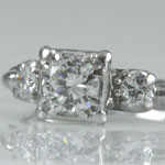 Jabel Diamond Platinum Wedding Ring