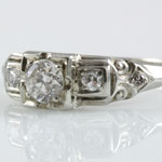 Old European Diamond Wedding Ring