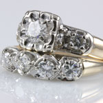 Vintage Diamond Bridal Set