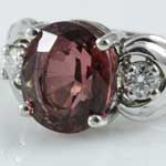 Orange Tourmaline Vintage Ring