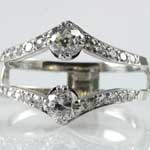 Estate Diamond Wedding Ring Guard