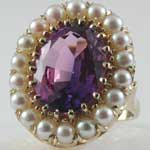 Sapphire Pearl Ring
