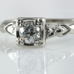 European Diamond Engagement Ring