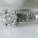 VVS1 European Diamond Engagement Ring