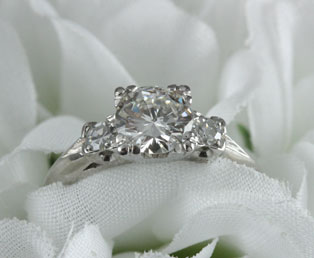 Estate 1 ctw Diamond Engagement Ring