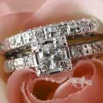 Vintage Diamond Gold Bridal Set