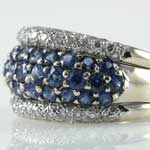 Vintage LeVian Blue Sapphire Band