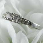 Ladies Estate Diamond Engagement Ring
