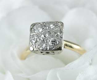 Floral Bouquet Engagement Ring