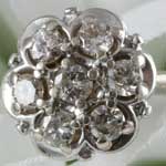 Vintage Flower Basket Engagement Ring