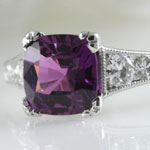Purple Sapphire Engagement Ring