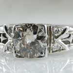 Art Deco Diamond Engagement Ring