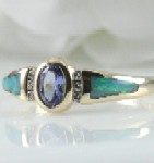 Vintage Kabana Tanzanite Opal Ring