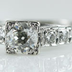 Art Deco Tiered Engagement Ring