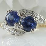 Double Sapphire Estate Ring