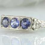Estate Tanzanite Filigree Ring