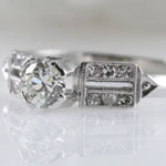 Estate Solitaire Diamond Engagement Ring