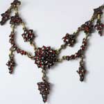 Antique Garnet Tassel Necklace