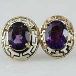 Vintage Amethyst Earrings