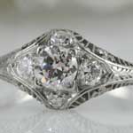 1920s Diamond Engagement Ring