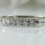 Ladies Estate Gold Wedding Ring