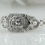 Ladies Diamond Estate Engagement Ring
