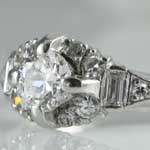 Romantic European Diamond Engagement Ring