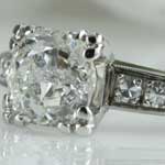 Traditional Estate Diamond Engagement Ring