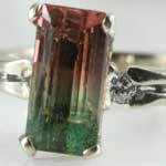 Watermelon Tourmaline Ring