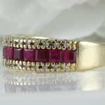 Ruby Diamond Band Ring