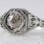Estate Wedding Ring Filigree