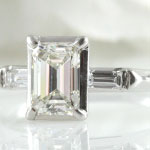 Emerald Cut Diamond Engagement Ring