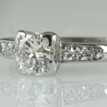 Estate Diamond Solitaire Engagement Ring