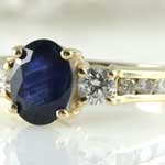 Vintage Sapphire Diamond Ring
