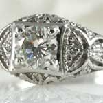 Antique Style Engagement Ring