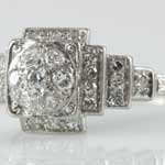 Antique Wedding Ring Stair Step